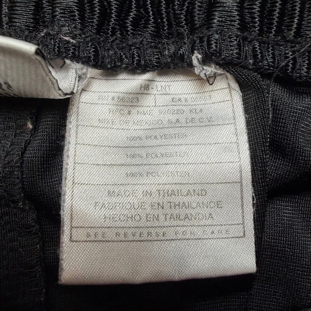 Vintage 90s Nike Tear Away Track Pants Mens XXL Shiny Black Snap Button Dazzle